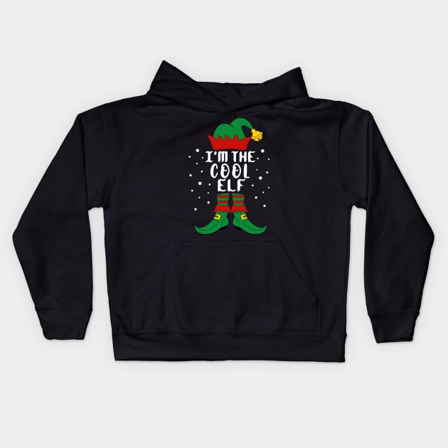 I'm The Cool Elf Family Christmas Kids Hoodie by creativeKh